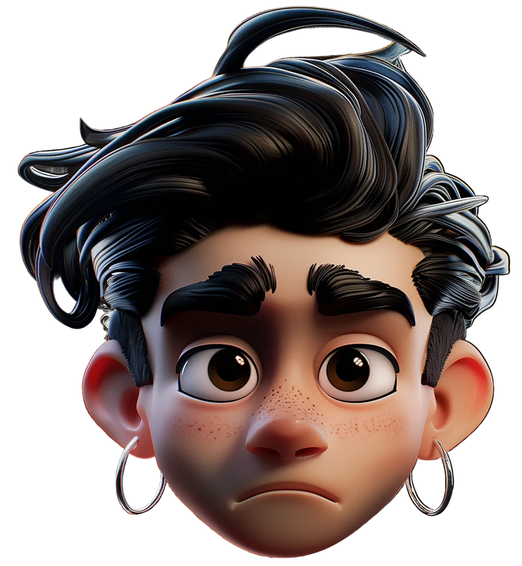 Dario — 3D character portrait