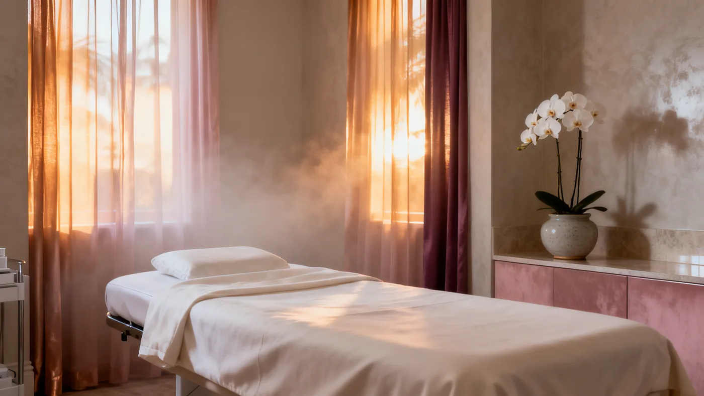 HydraFacial glow treatment room